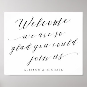 So Glad You Could Join Us Wedding Welcome Sign