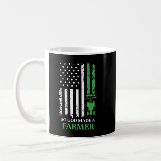 So God Made A Farmer, Farming Farmer  Coffee Mug (Left)