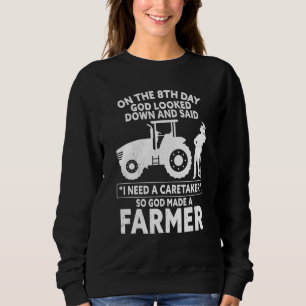 So God Made a Farmer For Men Tee Farming Agricultu