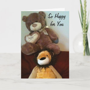 SO HAPPY ABOUT YOUR ADOPTION NEWS CARD