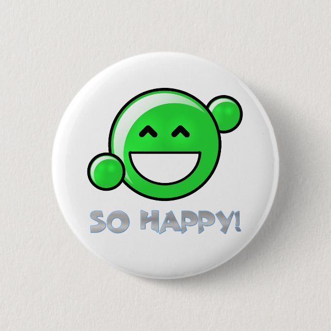 "So Happy" button (Front)