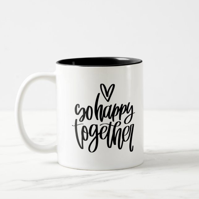 So happy together Two-Tone coffee mug (Left)