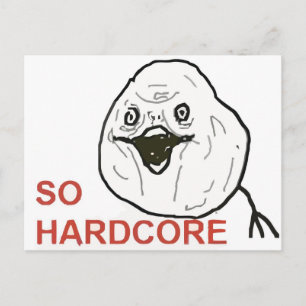 So Hardcore Postcard