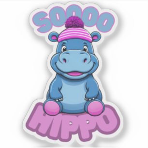 So Hippo Sticker