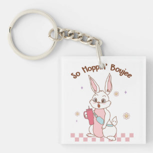 So Hoppin Boujee Tumbler Belt Bag Bunny Easter Day Key Ring