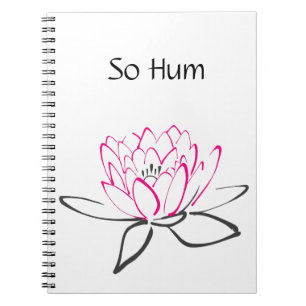So Hum Pink Black Lotus Journal