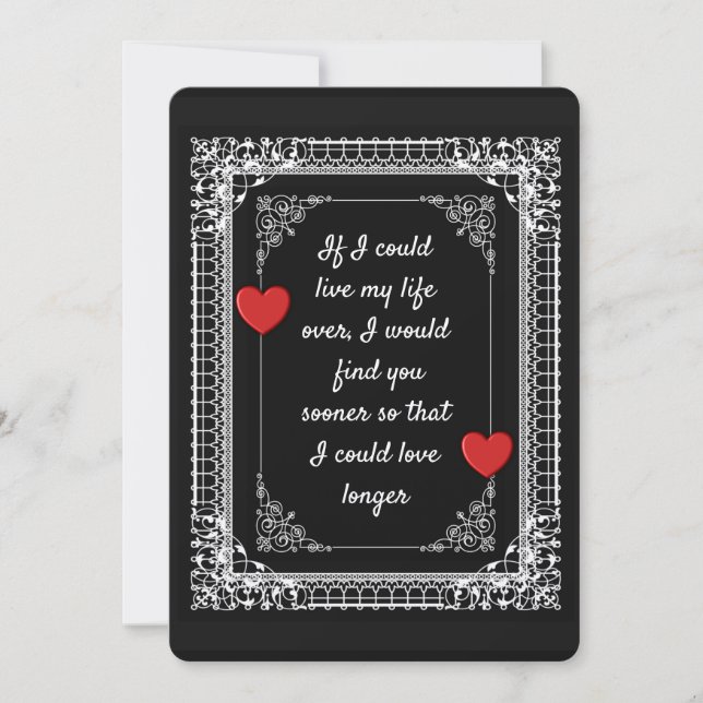 SO I COULD LOVE YOU LONGER -- VALENTINE CARD (Front)