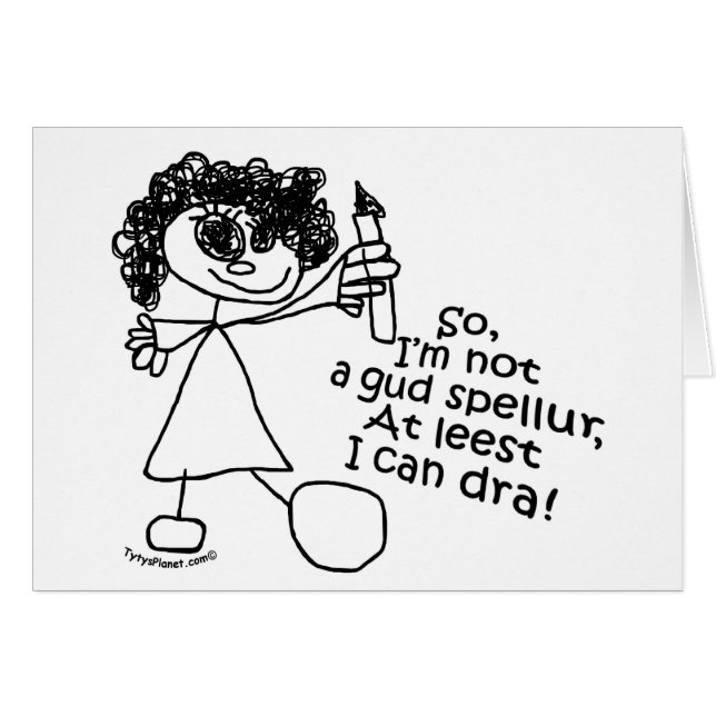 "So I'm not a gud spellur..." Cards (Front Horizontal)