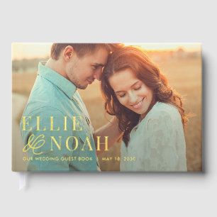 So In Love Editable Colour Foil Wedding Guestbook