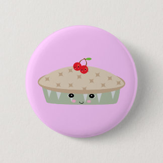so kawaii cherry pie 6 cm round badge