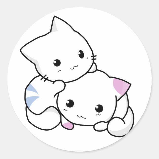 So Kawaii Classic Round Sticker (Front)