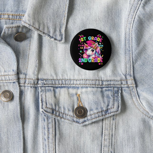 So Long 1st Grade 2nd Grade Here I Come 6 Cm Round Badge (In Situ)