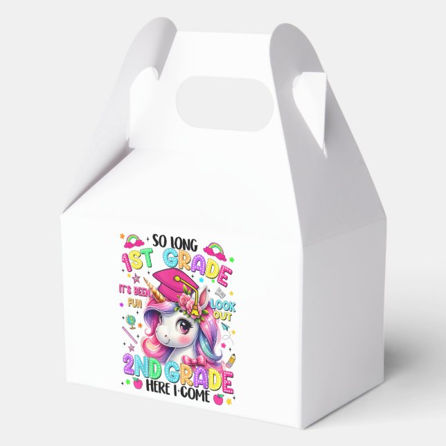 So Long 1st Grade 2nd Grade Here I Come Favour Box (Front)