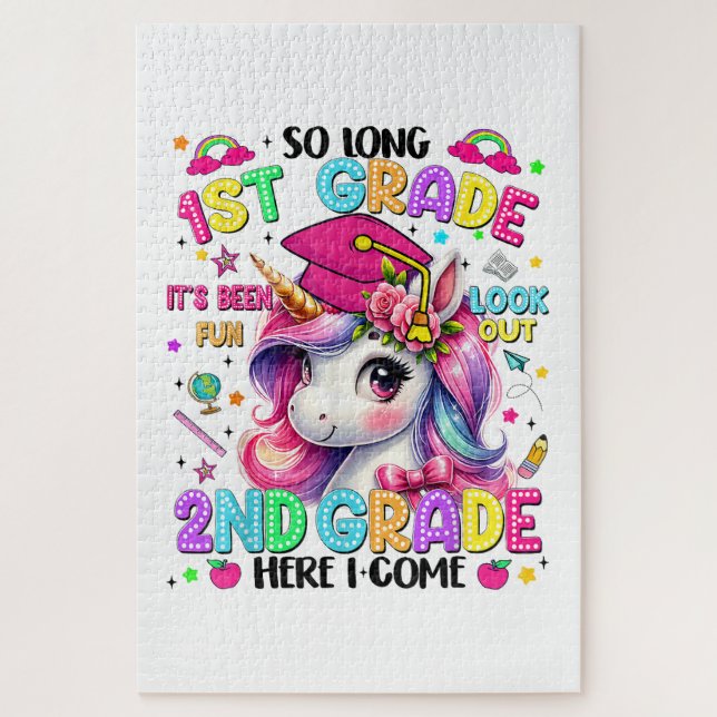 So Long 1st Grade 2nd Grade Here I Come Jigsaw Puzzle (Vertical)