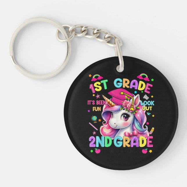 So Long 1st Grade 2nd Grade Here I Come Key Ring (Front)