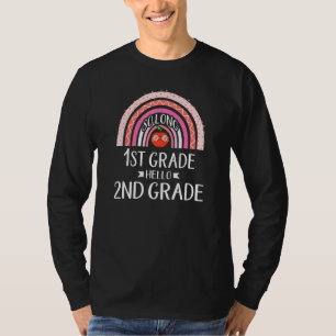 SO LONG 1ST GRADE HELLO 2ND GRADE Rainbow Teacher T-Shirt