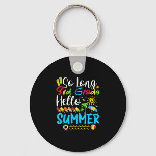 So Long 3rd Grade Hello Summer Last Day Of School. Key Ring