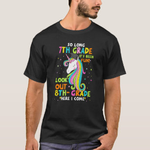 So Long 7th Grade 8th Grade Here I Come Graduation T-Shirt