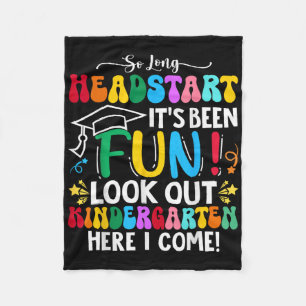 So Long Headstart Graduation 2025 Kindergarten Her Fleece Blanket