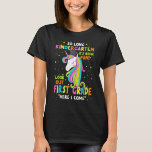 So Long Kindergarten 1st Grade Here I Come Graduat T-Shirt