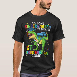So Long Kindergarten Graduation Boys Class 22 Dino T-Shirt