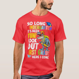 So Long Kindergarten Graduation class 2022 Dinosau T-Shirt