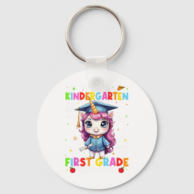 So Long Kindergarten Graduation Last Day Of School Key Ring (Front)