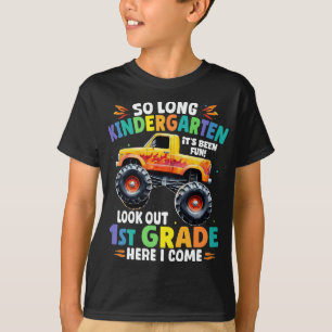 So Long Kindergarten Graduation Monster Truck  T-Shirt
