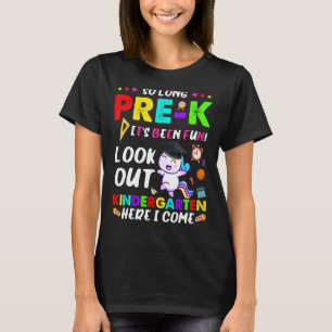 So Long Pre K Kindergarten Here I Come Magical Uni T-Shirt