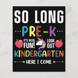 So Long Pre-K Kindergarten Here I Come Pre-k
