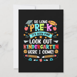 So Long Pre Kindergarten Teacher Invitation