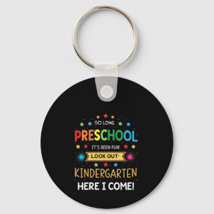 So Long Preschool Graduation Graduate Teacher Kid Key Ring