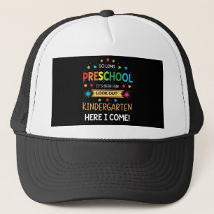 So Long Preschool Graduation Graduate Teacher Kid Trucker Hat