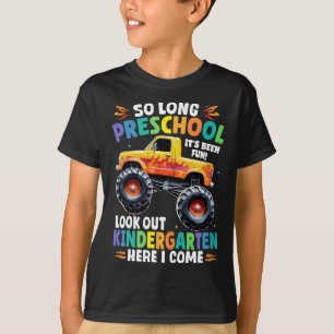 So Long Preschool Graduation Monster Truck T-Shirt