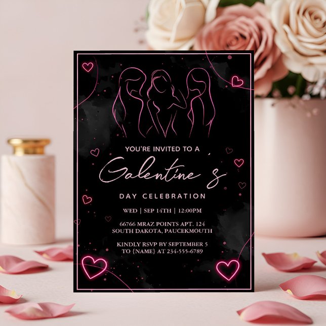 So Love Cute Wife Teen Girl Galentines Day Holiday Invitation (Creator Uploaded)