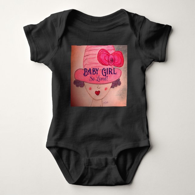 So LOVED! Baby Girl  Baby Bodysuit (Front)