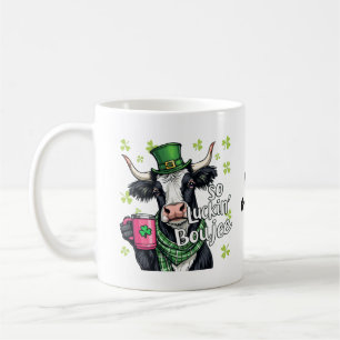 So Luckin' Boujee Retro St. Patrick's Day Coffee Mug