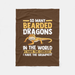 so many bearded dragons reptiles  fleece blanket