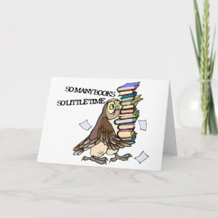 So Many Books Card
