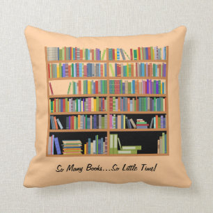 So Many Books (customisable) Cushion