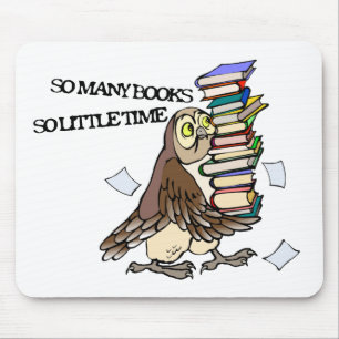 So Many Books Mouse Pad