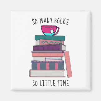 so many books so little time magnet