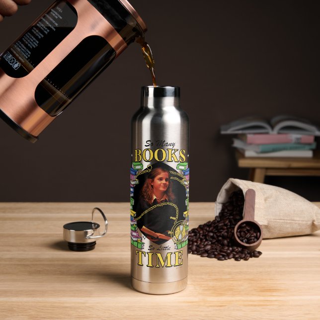 So Many Books, So Little Time Water Bottle (Coffee)