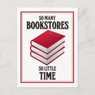 So Many Bookstores, So Little Time Postcard
