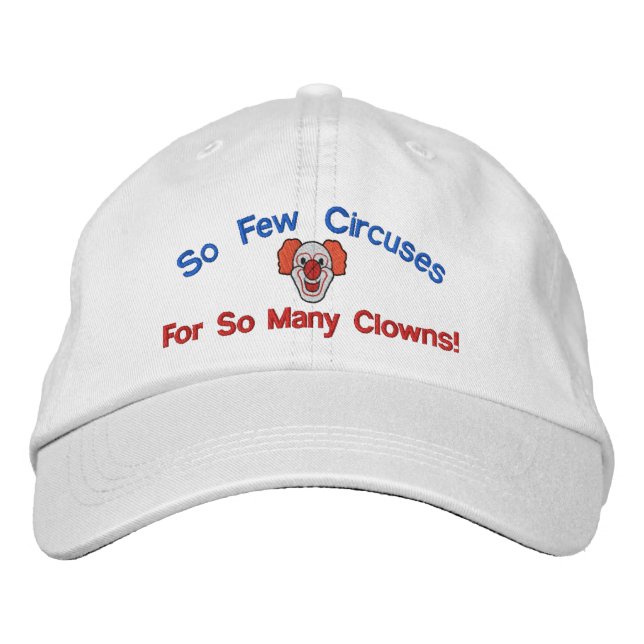 So Many Clowns Embroidered Hat (Front)