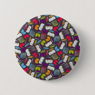 So Many Colourful Books... 6 Cm Round Badge