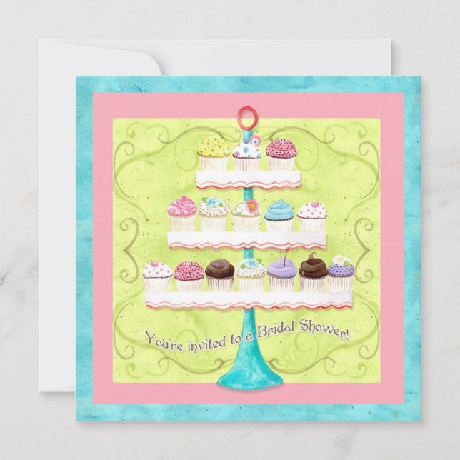 So Many Cupcakes, Bridal Shower Invitation (Front)