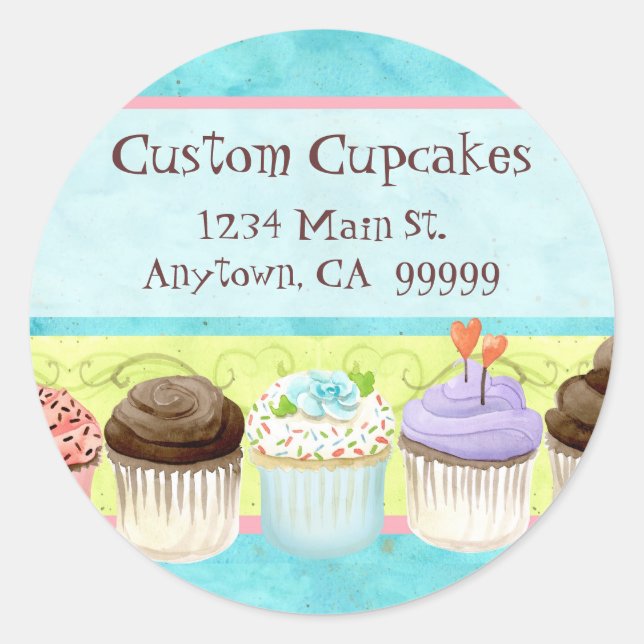 So Many Cupcakes, so Little Time!  Address Sticker (Front)