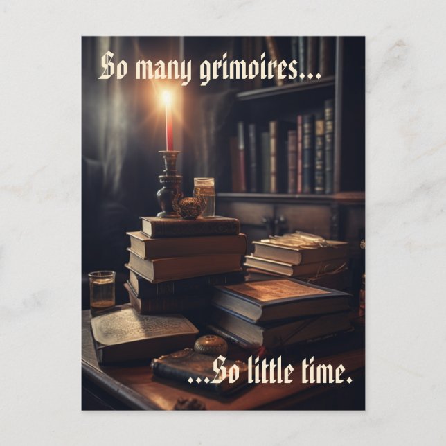 So Many Grimoires Wizards  Postcard (Front)