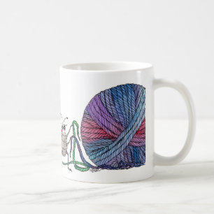 So many loose ends... ladybug and yarn mug